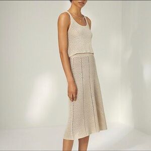 Wilfred caraway crochet skirt